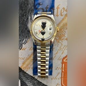 Mens Luxury Style Automatic Stainless Steel Watch Two Tone Silver Dial 41mm